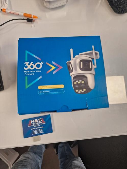360 Multi-lens Bewakingscamera nieuw in doos niet gebruikt, Audio, Tv en Foto, Videobewaking, Nieuw, Buitencamera, Ophalen of Verzenden