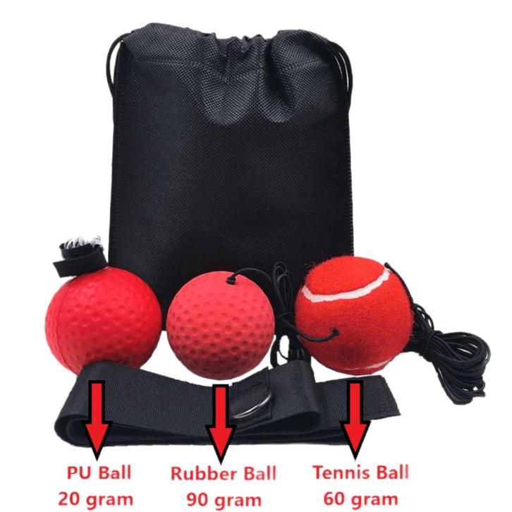 Boxing Reflex Ball Set, Sport en Fitness, Vechtsporten en Zelfverdediging, Nieuw, Overige, Vechtsportmateriaal, Maat XS of kleiner