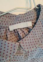 COS 122/128 grijs blousje katoen polkadot vintage, Gebruikt, Jongen of Meisje, Overhemd of Blouse, Ophalen of Verzenden
