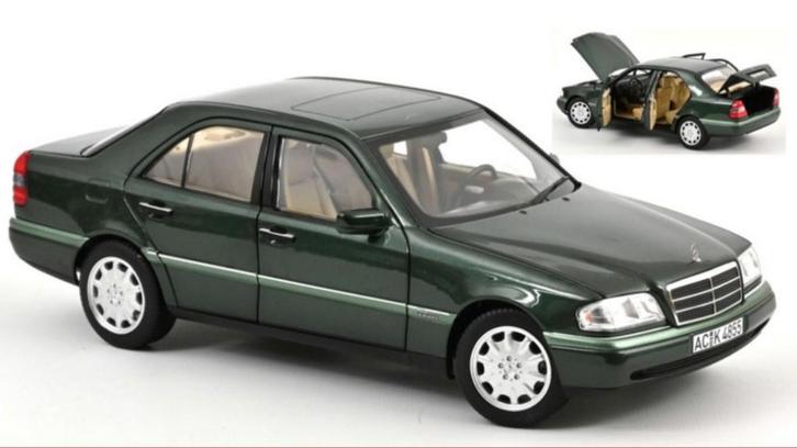 Mercedes Benz C-Class 1993 Groen schaal 1/18 NOREV R. 183372, Hobby en Vrije tijd, Modelauto's | 1:18, Nieuw, Auto, Norev, Verzenden