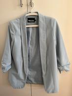 PIECES Lichtblauwe Blazer - Maat S, Kleding | Dames, Jasjes, Kostuums en Pakken, Blauw, Ophalen of Verzenden, Zo goed als nieuw