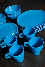 Ikea FÄRGRIK set turquoise, Ophalen of Verzenden, Zo goed als nieuw, Bord(en), Overige stijlen