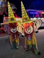 11 verlichte hoeden, loopgroep carnaval., Ophalen, Carnaval