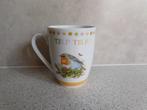 Mok 9x8 cm. Roodborst Tjilp Tjilp Theo, Huis en Inrichting, Keuken | Servies, Ophalen of Verzenden, Zo goed als nieuw, Overige stijlen