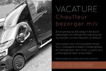 Vacature chauffeur / bezorger meubels beschikbaar voor biedingen
