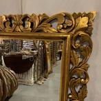 Barok spiegel - houten lijst - 150 x 80 cm - TTM Wonen, 50 tot 100 cm, 150 tot 200 cm, Rechthoekig, Ophalen of Verzenden