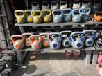Rek met kettlebells 4 x 4-6-8-12 kg kettlebell, Ophalen, Gebruikt, Kettlebells, Incl rek