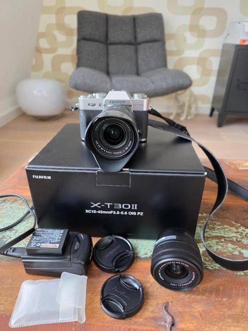 Fujifilm X-T30 II zilver systeemcamera complete set, Audio, Tv en Foto, Fotocamera's Digitaal, Zo goed als nieuw, Spiegelreflex