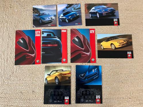 Alfa Romeo GTV en Spider 916 brochures - 9 stuks, Boeken, Auto's | Folders en Tijdschriften, Ophalen of Verzenden