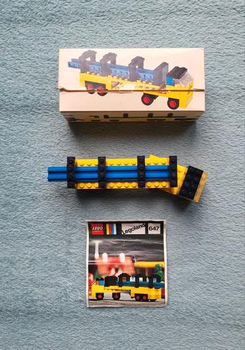 Lego Legoland rails vrachtwagen (doos met boekje) setjes 647 beschikbaar voor biedingen