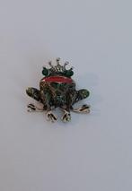 Kikker met kroontje broche, Overige materialen, 4 tot 7 cm, Overige kleuren, Nieuw