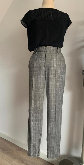 Drykorn broek pantalon chino ruit zwart grijs W28/L34= S/36 beschikbaar voor biedingen