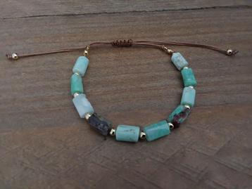 Natuursteen Chrysopraas armband beschikbaar voor biedingen