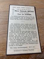 Broen Maria 1880 Echt 1950 x Schepers - 28300, Ophalen of Verzenden, Bidprentje