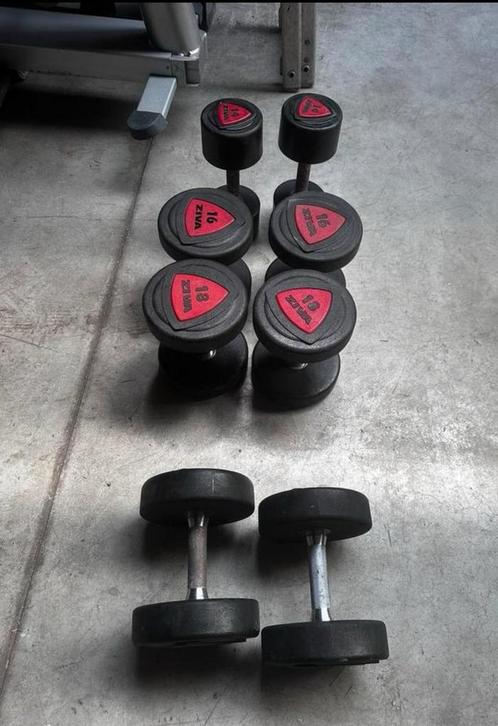 Ziva Dumbells 2x14kg ,2x16kg ,2x18kg ,2x20kg, Sport en Fitness, Fitnessmaterialen, Gebruikt, Dumbbell, Ophalen