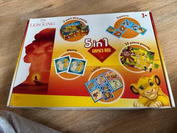 Disney Lion King 5 in 1 Spelletjesdoos beschikbaar voor biedingen