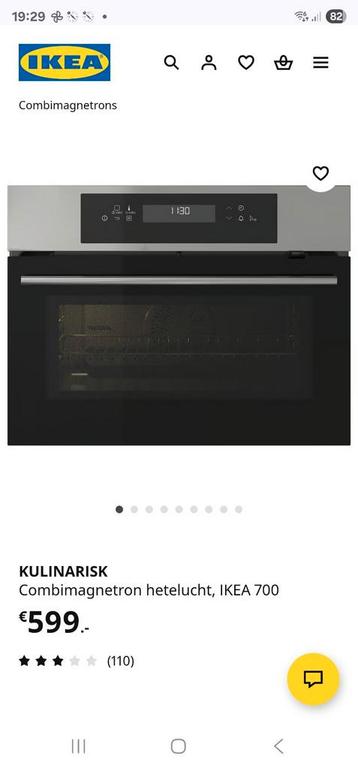 Nieuwe inbouw oven/magnetron KULINARISK beschikbaar voor biedingen