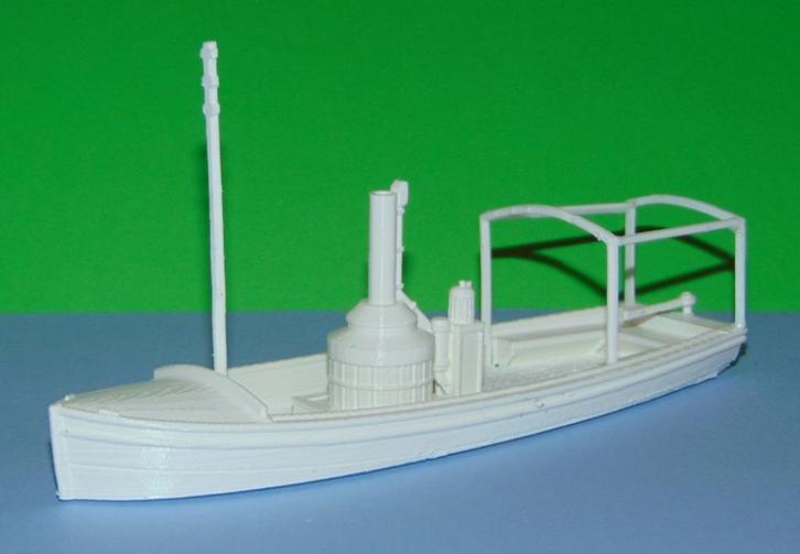 African Queen - 3D-print in diverse schalen, Hobby en Vrije tijd, Modelbouw | Boten en Schepen, Nieuw, 1:50 tot 1:200, Verzenden