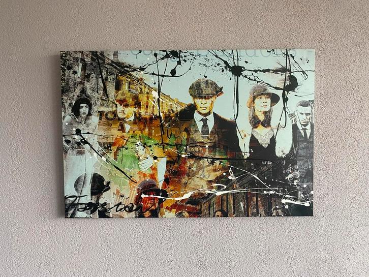 Peaky Blinders Schilderij Fabian (Leerling Herman Brood), Antiek en Kunst, Kunst | Schilderijen | Abstract, Ophalen