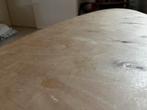 Ovale Salontafel Hout/Metaal (surfplank Bert Plantagie), Huis en Inrichting, Ophalen, Gebruikt, 100 tot 150 cm, 50 tot 100 cm