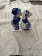 Delfts Blauw Boer en Boerin Beeldjes, Ophalen of Verzenden, Gebruikt, Overige materialen, Mensenbeeld