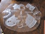 Grote Mikasa chrystal cheese platter met grips, Verzenden, Zo goed als nieuw