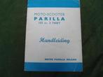 Parilla 153cc moto scooter handleiding, Motoren, Ophalen of Verzenden, Overige merken