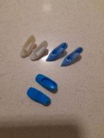 Vintage Barbie Schoentjes - Blauw, Made in Japan, Sieraden, Tassen en Uiterlijk, Piercings, Ophalen of Verzenden, Gebruikt, Staal