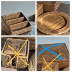 Mooie set van rattan pitriet birmariet. Ook los te koop, Ophalen of Verzenden, Zo goed als nieuw
