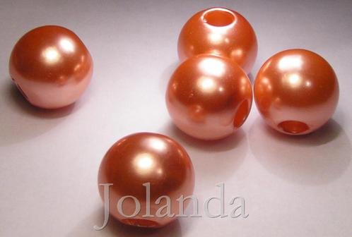 0179 Grote Sinaasappel Oranje Acryl Kralen (20 mm), Hobby en Vrije tijd, Kralen en Sieraden maken, Nieuw, Kraal, Verzenden