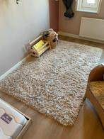 Hoogpolig beige kleed, Ophalen, Gebruikt, 100 tot 150 cm, Beige