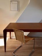 Vintage buisframe riet stoelen, Ophalen, Gebruikt, Bruin, Vier