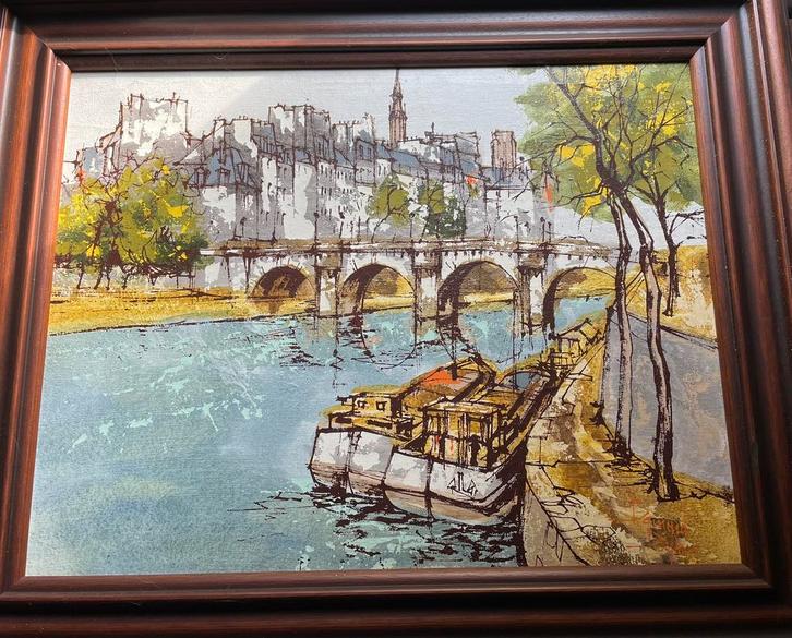 Bernard Dufour Olieverf Schilderij, Antiek en Kunst, Kunst | Schilderijen | Klassiek, Ophalen