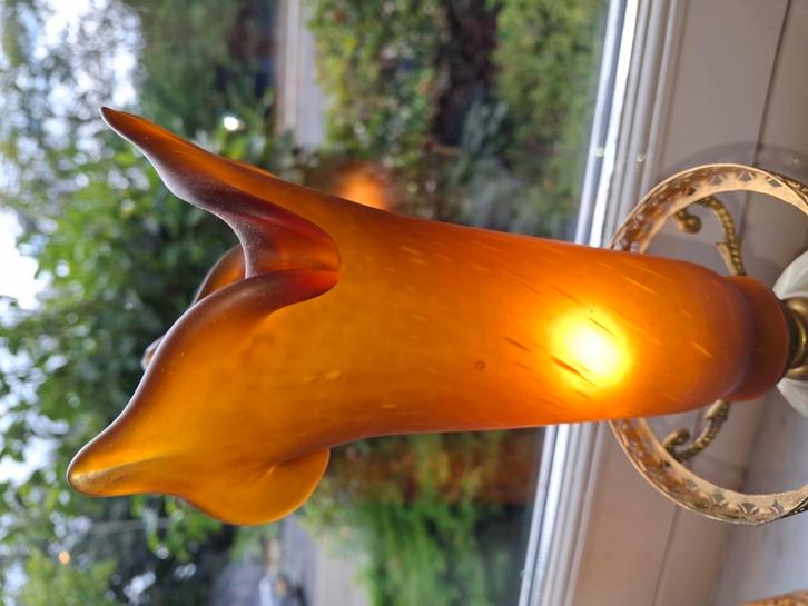 Paté de verre lampenglas Art de France, Antiek en Kunst, Antiek | Lampen, Ophalen of Verzenden