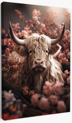 Canvas schilderij schotse hooglander, Ophalen of Verzenden