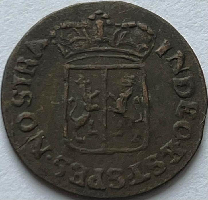 VOC Gelderland halve duit 1788, Postzegels en Munten, Munten | Nederland, Overige waardes, Vóór koninkrijk, Ophalen of Verzenden