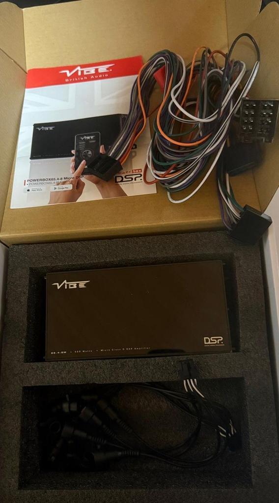 VIBE POWERBOX65.4-8MDSP-V3 (Werkt niet, stroom probleem?), Auto diversen, Autoradio's, Gebruikt, Ophalen of Verzenden
