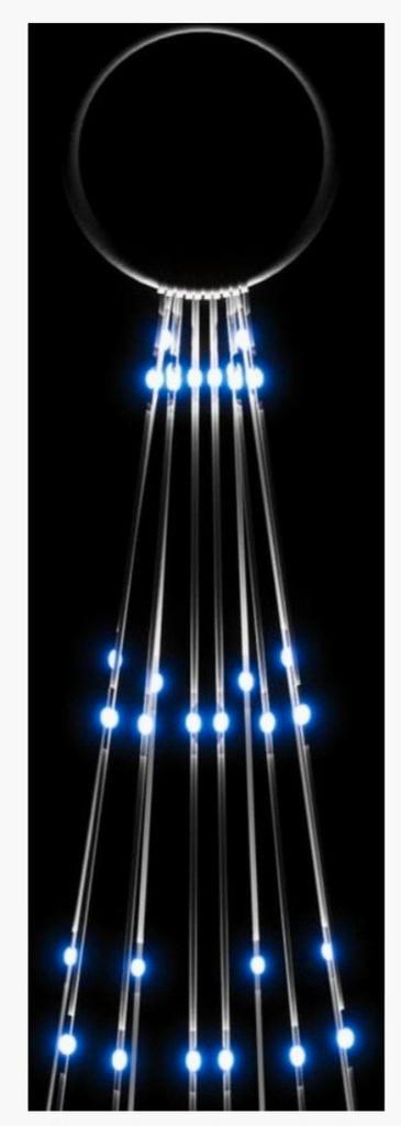 witte led tree cone 3 meter led boom, Diversen, Kerst, Nieuw, Ophalen