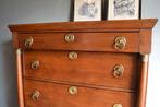 Prachtige antieke eiken houten Empire chiffoniere, ladekast., Verzenden