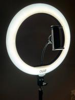 Dé beste Ringlamp - Olaf LED lamp met statief en bluetooth, Audio, Tv en Foto, Fotografie | Fotostudio en Toebehoren, Ophalen of Verzenden