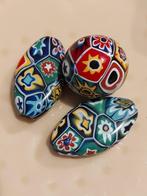 3 Italiaanse millefiori gekleurde glaskralen, Hobby en Vrije tijd, Kralen en Sieraden maken, Verzenden, Nieuw, Kraal