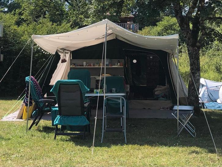 Combi Camp Country vouwwagen - 2005, Caravans en Kamperen, Vouwwagens, Combi-Camp, tot en met 4, Groen, Aanwezig, Ophalen