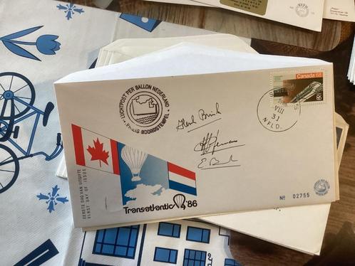 No1881 speciale ballonvaart 31-8-1986 handtekening piloten , Postzegels en Munten, Postzegels | Eerstedagenveloppen, Onbeschreven