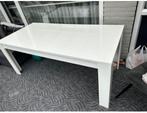 Eettafel hoogglans wit, Huis en Inrichting, Tafels | Eettafels, Zo goed als nieuw, Vijf personen of meer, Rechthoekig, 50 tot 100 cm