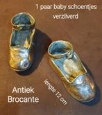 Curiosa & brocante baby schoentjes verzilverd jaren ' 70, Verzamelen, Overige Verzamelen, Verzenden, Gebruikt