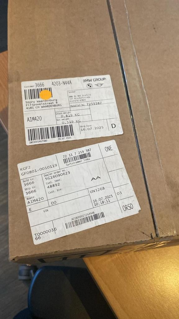 Gordelspanner links 72117259387 diverse F-modellen, Auto-onderdelen, Dashboard en Schakelaars, BMW, Nieuw, Ophalen of Verzenden