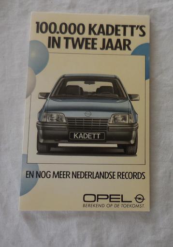 Opel Kadett: !00.000 Kadett's in twee jaar (1986)