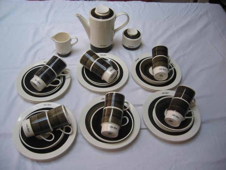 Petrus Regout/Royal Sphinx koffieservies Clé D'Or, Antiek en Kunst, Antiek | Servies los, Ophalen of Verzenden