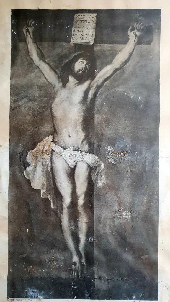 Peter Paul Rubens Lijst Antiek met Gravure Christus., Antiek en Kunst, Kunst | Etsen en Gravures, Ophalen of Verzenden
