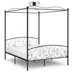 Tweepersoons Hemelbed 180x200, Ophalen, Zwart, 180 cm, 200 cm